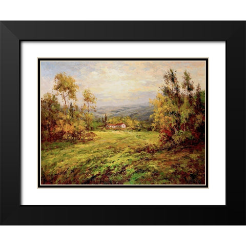 In the Countryside Black Modern Wood Framed Art Print with Double Matting by Hulsey