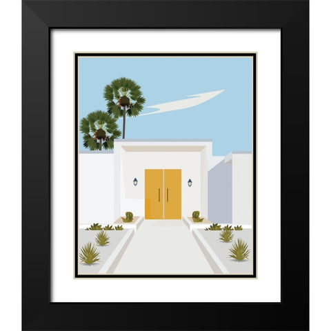 california Black Modern Wood Framed Art Print with Double Matting by ARCTIC FRAME