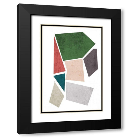 Geometric Shapes I Black Modern Wood Framed Art Print with Double Matting by Orlov, Irena