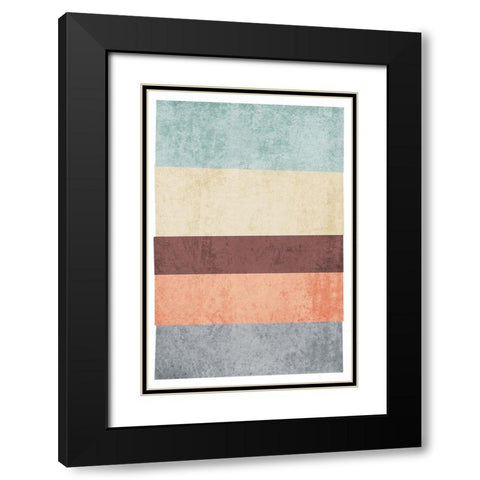 Geometric Shapes VI Black Modern Wood Framed Art Print with Double Matting by Orlov, Irena