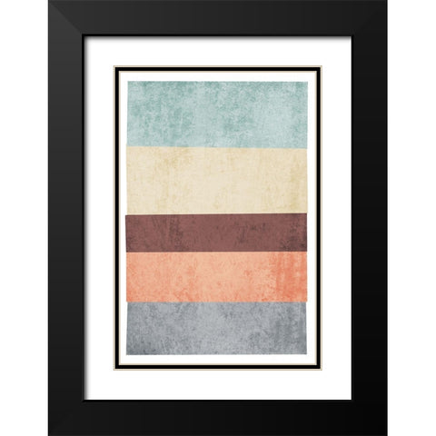 Geometric Shapes VI Black Modern Wood Framed Art Print with Double Matting by Orlov, Irena