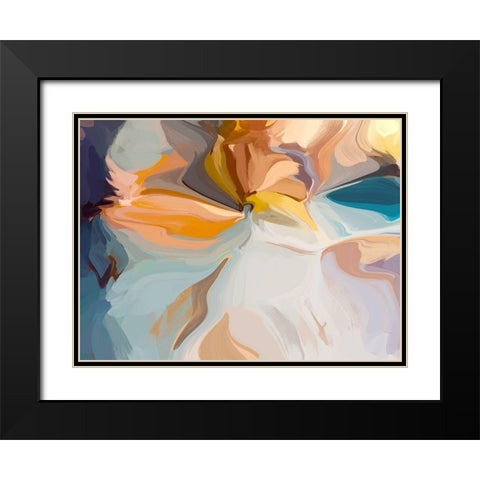 Through the Time Black Modern Wood Framed Art Print with Double Matting by Orlov, Irena