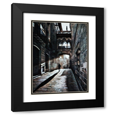 Shadowed by Solitude Black Modern Wood Framed Art Print with Double Matting by Aldridge, Ashley