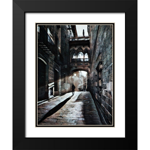 Shadowed by Solitude Black Modern Wood Framed Art Print with Double Matting by Aldridge, Ashley