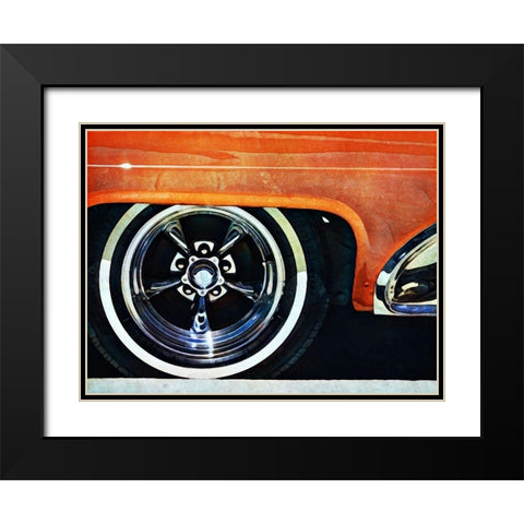 Orange Fender White Wall Mag Black Modern Wood Framed Art Print with Double Matting by Aldridge, Ashley