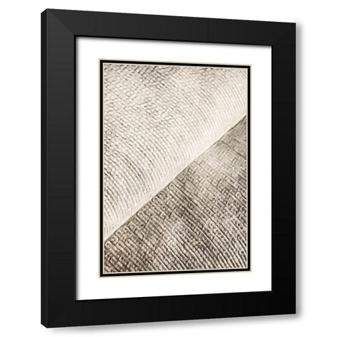 Woven Geometric Abstract I Black Modern Wood Framed Art Print with Double Matting by Aldridge, Ashley