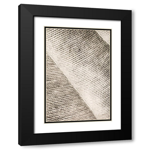 Woven Geometric Abstract II Black Modern Wood Framed Art Print with Double Matting by Aldridge, Ashley
