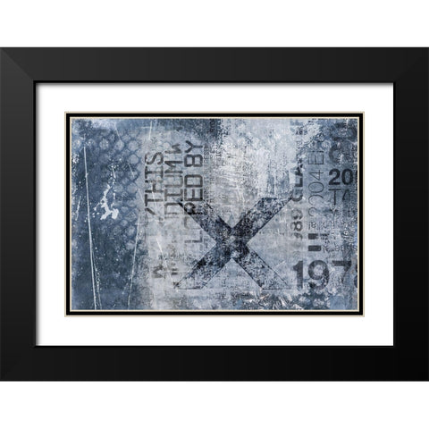 Urban X Black Modern Wood Framed Art Print with Double Matting by Haase, Andrea