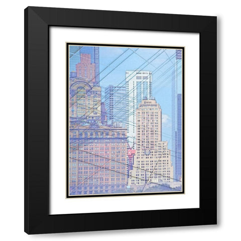 Cityworks I Black Modern Wood Framed Art Print with Double Matting by Hunziker, Steve