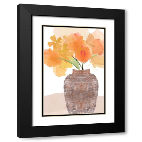 Vibrant Still Life II Black Modern Wood Framed Art Print with Double Matting by Kouta, Flora
