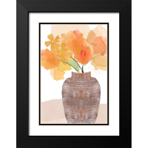 Vibrant Still Life II Black Modern Wood Framed Art Print with Double Matting by Kouta, Flora