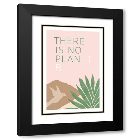 Love Our Planet III Black Modern Wood Framed Art Print with Double Matting by Kouta, Flora
