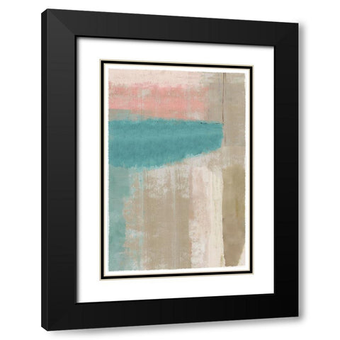 Pastel Blush I Black Modern Wood Framed Art Print with Double Matting by Kouta, Flora