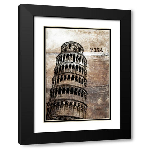 Italy Black Modern Wood Framed Art Print with Double Matting by Orlov, Irena