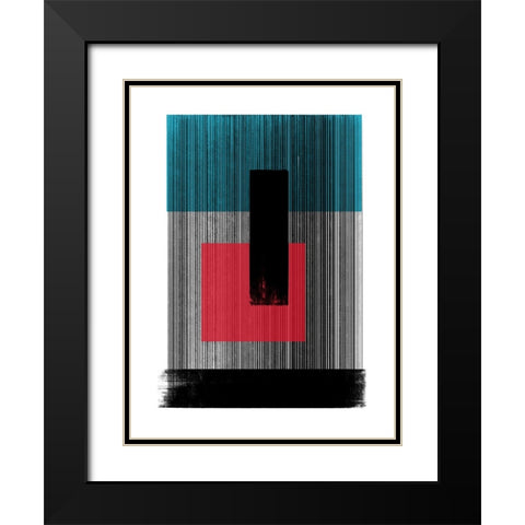 Read Between the Lines I Black Modern Wood Framed Art Print with Double Matting by Schlotzhauer, Jim
