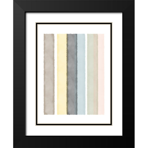 Serenity I Black Modern Wood Framed Art Print with Double Matting by Schlotzhauer, Jim