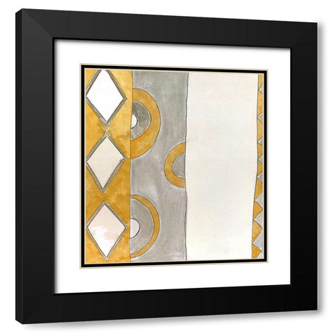 Hoopla I Black Modern Wood Framed Art Print with Double Matting by Smith, Karen