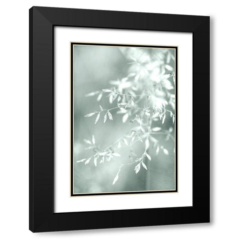 Delicate Black Modern Wood Framed Art Print with Double Matting by Stalus, Judy