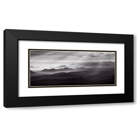 Namib Desert by air Black Modern Wood Framed Art Print with Double Matting by Guijt, Richard