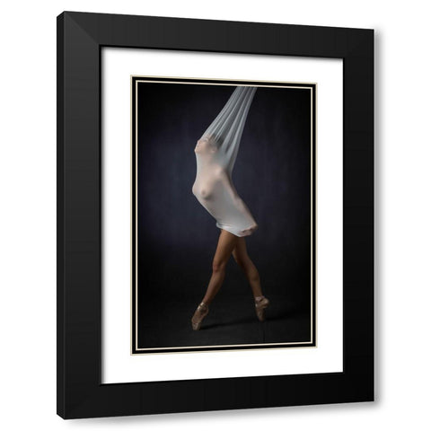 Sheer Stretch Black Modern Wood Framed Art Print with Double Matting by Studio, Catchlight