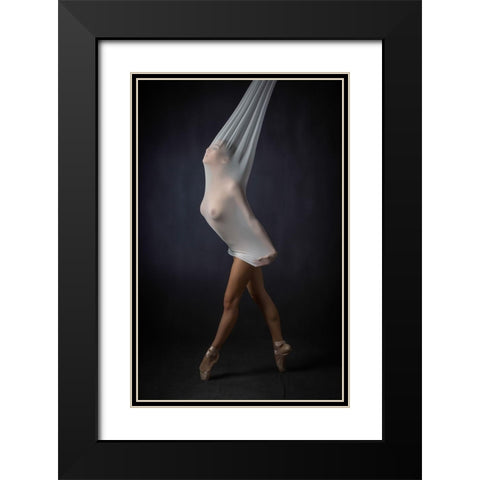 Sheer Stretch Black Modern Wood Framed Art Print with Double Matting by Studio, Catchlight