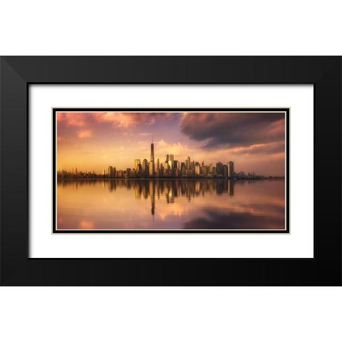 Untitled Black Modern Wood Framed Art Print with Double Matting by Martin Castan, David