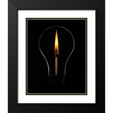 Match Black Modern Wood Framed Art Print with Double Matting by Matsumura, Naoki
