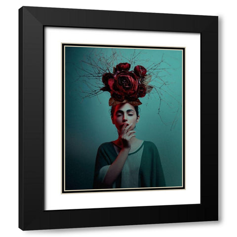Untitled Black Modern Wood Framed Art Print with Double Matting by Hamidnezhad, Amin
