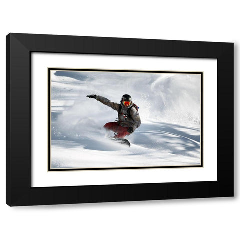 Frozen Moment Black Modern Wood Framed Art Print with Double Matting by Sanne, Jakob