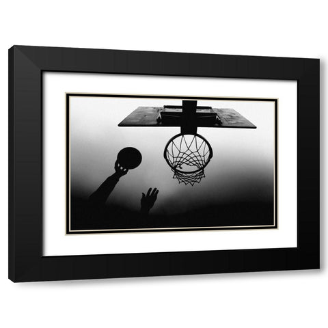 n/t Black Modern Wood Framed Art Print with Double Matting by Medeiros, Paulo