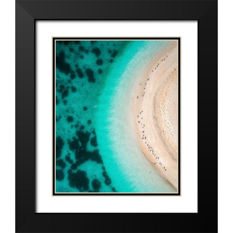 Hot Summer Black Modern Wood Framed Art Print with Double Matting by Alnomas, Faisal