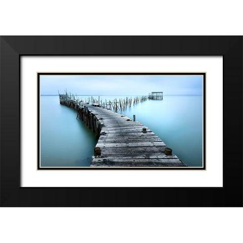 Carrasqueira II Black Modern Wood Framed Art Print with Double Matting by M. Garcia, Jesus