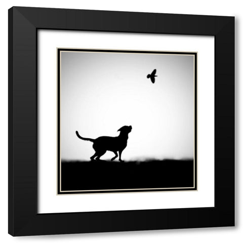 The Clue Black Modern Wood Framed Art Print with Double Matting by Lee, Hengki