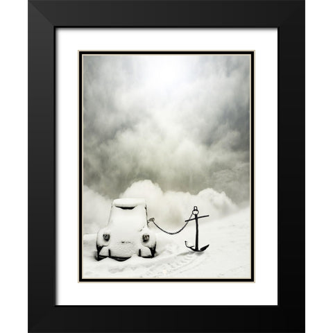 Larguer les voiles Black Modern Wood Framed Art Print with Double Matting by Senechal Photographie, David