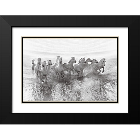 Illusion of power 13 horse power though Black Modern Wood Framed Art Print with Double Matting by Golubenko, Roman