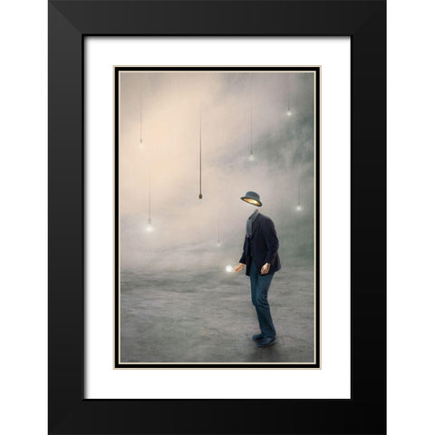 Illumination Black Modern Wood Framed Art Print with Double Matting by Bowen, Baden