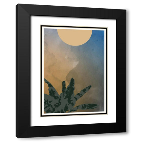 Forest Fire Black Modern Wood Framed Art Print with Double Matting by Artographie Studio