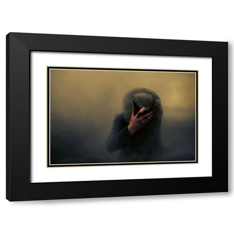 When the going gets tough Black Modern Wood Framed Art Print with Double Matting by Larsen, Jorun