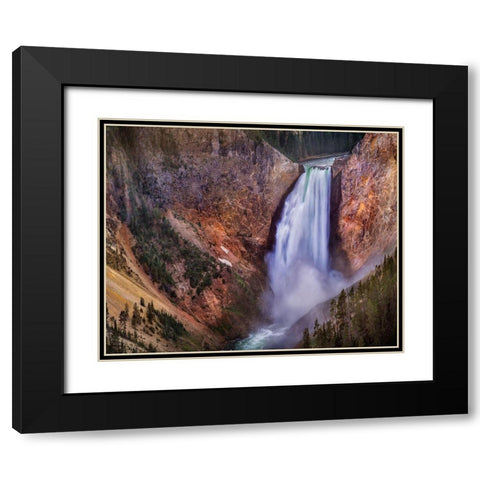 Lower Falls Grand Canyon Black Modern Wood Framed Art Print with Double Matting by Palacios, Ignacio