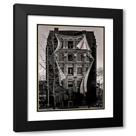 Gooderham Flatiron Building Toronto No 3 Black Modern Wood Framed Art Print with Double Matting by Carson, Brian