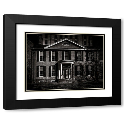 Queen Street Toronto No 160 Black Modern Wood Framed Art Print with Double Matting by Carson, Brian