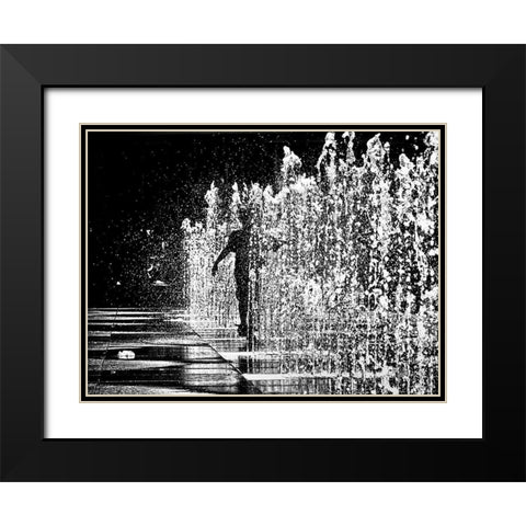 Summertime Funtime No 1 Black Modern Wood Framed Art Print with Double Matting by Carson, Brian