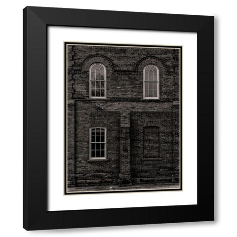 The Assembly Hall No 2 Black Modern Wood Framed Art Print with Double Matting by Carson, Brian