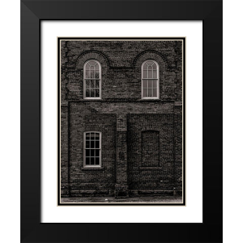 The Assembly Hall No 2 Black Modern Wood Framed Art Print with Double Matting by Carson, Brian