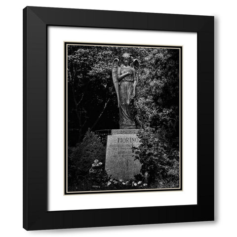 Tombstone Shadow No 18 Black Modern Wood Framed Art Print with Double Matting by Carson, Brian