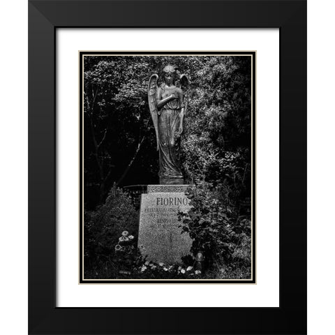 Tombstone Shadow No 18 Black Modern Wood Framed Art Print with Double Matting by Carson, Brian