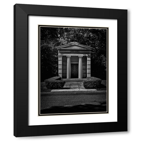 Tombstone Shadow No 19 Black Modern Wood Framed Art Print with Double Matting by Carson, Brian