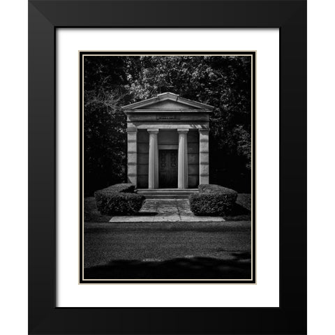 Tombstone Shadow No 19 Black Modern Wood Framed Art Print with Double Matting by Carson, Brian