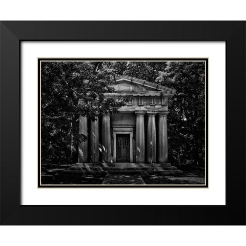 Tombstone Shadow No 22 Black Modern Wood Framed Art Print with Double Matting by Carson, Brian