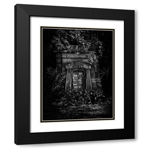 Tombstone Shadow No 27 Black Modern Wood Framed Art Print with Double Matting by Carson, Brian